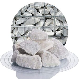 Gabionensteine Schicker Mineral weiße Marmor 25 kg, 32-60 mm