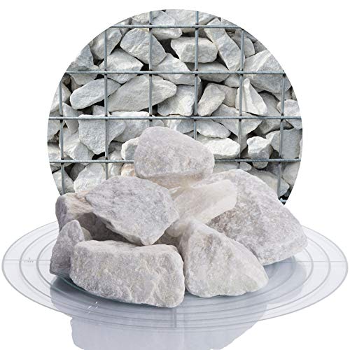 Die beste gabionensteine schicker mineral weisse marmor 25 kg 32 60 mm Bestsleller kaufen