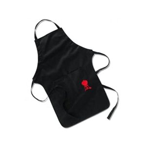 Grill apron Weber 6474, black with red kettle grill