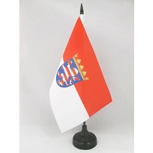 Hessen-Flagge AZ FLAG TISCHFLAGGE Hessen 21x14cm