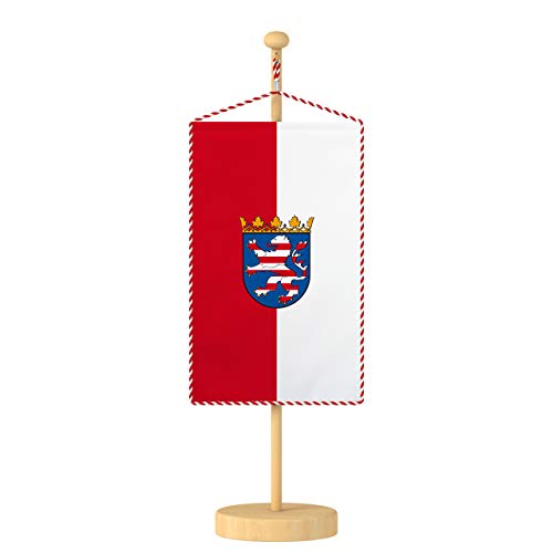 Die beste hessen flagge vispronet 15 x 25 cm hessen tischbanner Bestsleller kaufen