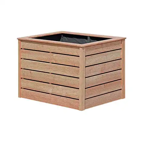 Hochbeet Lärche Mega Holz 125x85x80 DIY-Bausatz, geriffelt