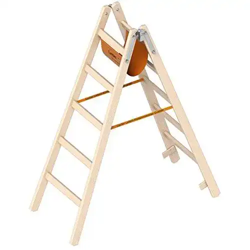 Holzstehleiter LAYHER 2×5 Sprossen