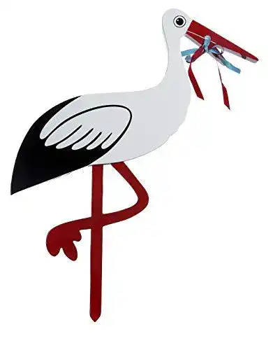 Holzstorch Magni Co. Magni Klapperstorch Storch Steckholz
