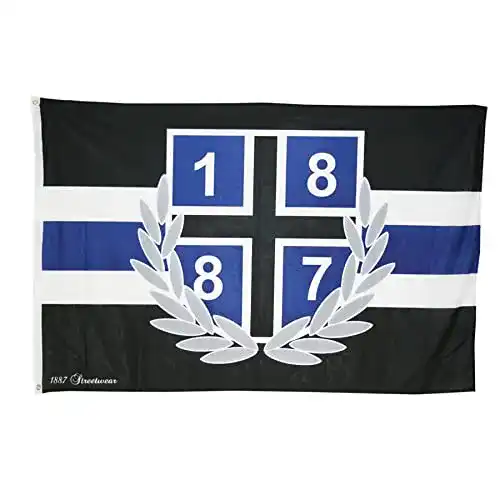 HSV-Fahne 1887 Mastfahne Fahne Lorbeer 150cm x 100cm