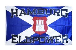 HSV-Fahne Flaggenfritze ® Fanflagge Hamburg Elbpower