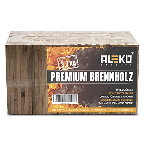 Kienspan Aleko Parkett Aleko Premium 3,7 kg Brennholz