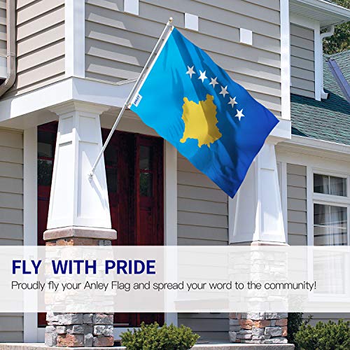 Kosovo-Flagge Anley Fly Breeze 3×5 Fuß, lebendige Farbe
