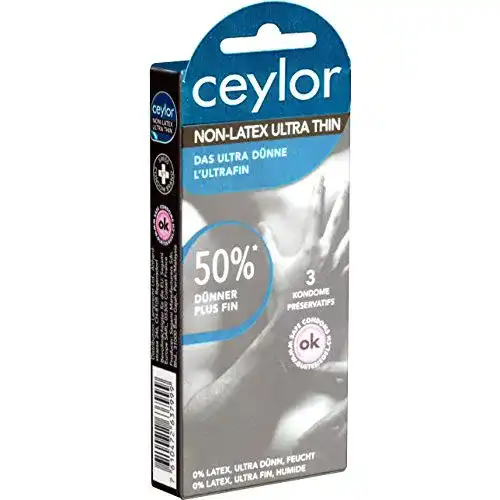 Latexfreie Kondome Ceylor Non-Latex 3 ultradünn, für Allergiker
