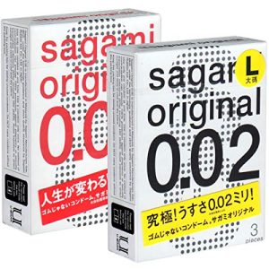 Latexfreie Kondome Sagami Original TEST-SET 2 x 3, japanisch