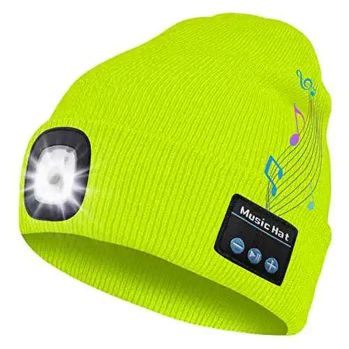 LED-Mütze Bosttor Bluetooth Mütze mit Licht Männer, Unisex