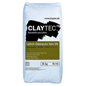 Clay Mortar Claytec Clay Finish Fine 06 Bagged goods dry