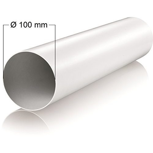 Lüftungsrohr MKK Ø 100 mm Länge 1 m Meter aus Kunststoff