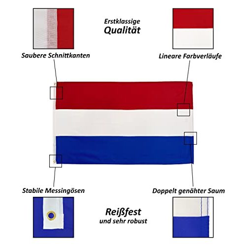 Niederlande-Flagge FlagScout, Niederlande Flagge, 90 x 150 cm