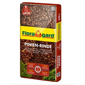 Pinien-Rindenmulch Floragard Mulch Pinienrinde 25-40 mm 60 L