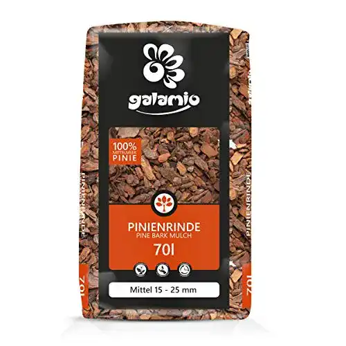 Pinien-Rindenmulch GALAMIO Pinienrinde Pinienmulch 70l Sack