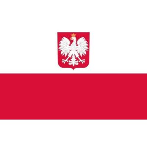 Polen-Flagge Abasonic Qualitäts 90×150 cm mit Hissband
