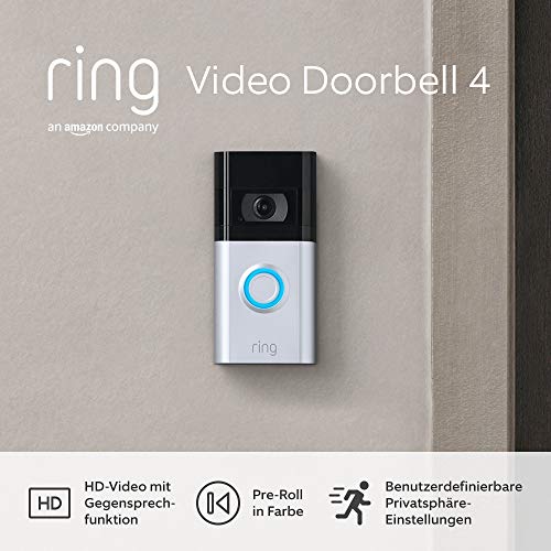 Ring-Türklingel Ring Video Doorbell 4 mit Gegensprechfunktion