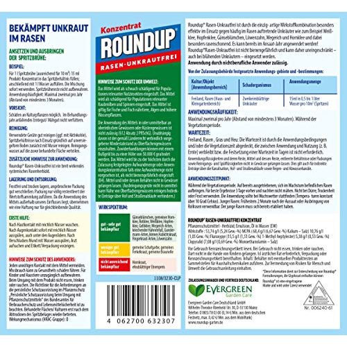 Roundup-Unkrautvernichter Roundup Rasen-Unkrautfrei, 2×500 ml