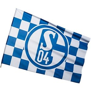 Schalke-Fahne FC Schalke 04 Hissfahne Karos 150×100 cm