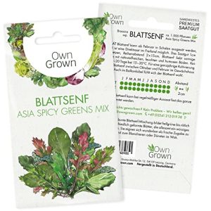 Senf-Samen OwnGrown Blattsenf Samen Mix, ca. 1000 Pflanzen