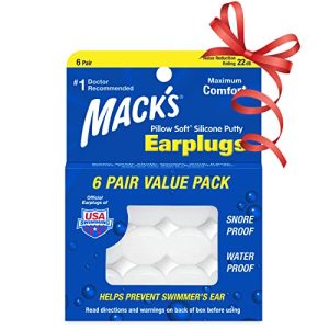 Mack's Pillow Soft auricolari in silicone, 6 paia