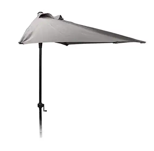 Sonnenschirm-250-cm Spetebo Halbrunder Wand Sonnenschirm