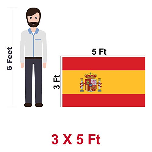 Spanien-Flagge G128 Spanien Flagge Indoor/Outdoor