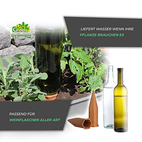 Tonkegel-Bewässerung Bio Green Hydro Wine Tonkegel, 4er Set