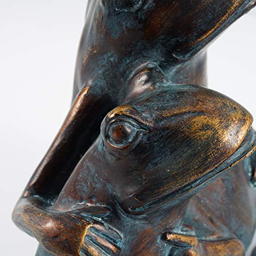 Wasserspeier Esotec Figur Froschpaar aus Kunststein