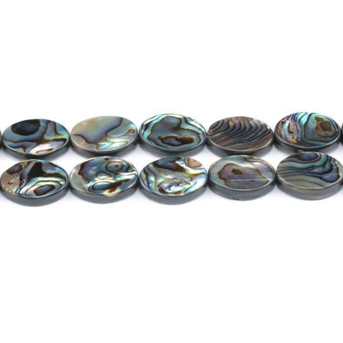 Die beste abalone muschel charming beads regenbogen flach oval Bestsleller kaufen