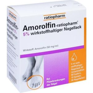Amorolfin-Nagelkur AMOROLFIN ratiopharm 5% wirkstoffhaltig