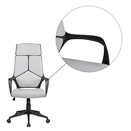Amstyle-Bürostuhl AMSTYLE Bürostuhl Bezug Stoff Grau Design