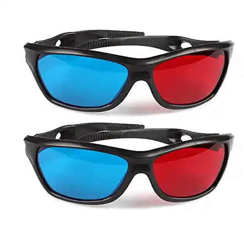 Anaglyphenbrille Hotaden Rot-Blau-Cyan-Anaglyph-einfache Art