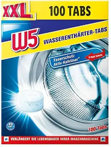 Anti-Kalk-Tabs Waschmaschine W5 100x Entkalker Tabs