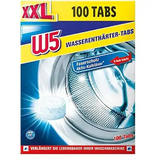 Anti-Kalk-Tabs Waschmaschine W5 100x Entkalker Tabs