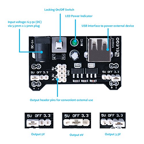Arduino-LED ELEGOO Electronic Fun Kit Breadboard Kabel