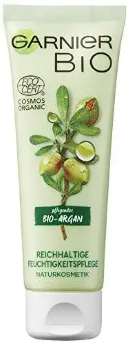 Arganöl-Creme Garnier Crème, mit Aloe Vera & Arganöl, Bio, 50 ml