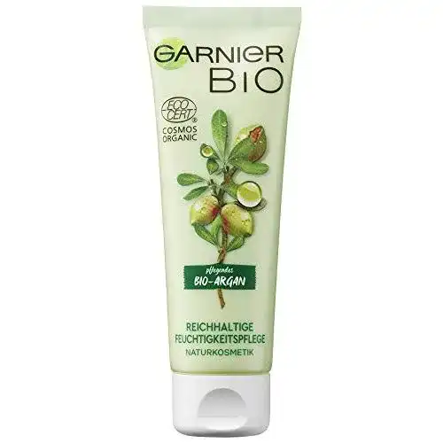 Arganöl-Creme Garnier Crème, mit Aloe Vera & Arganöl, Bio, 50 ml