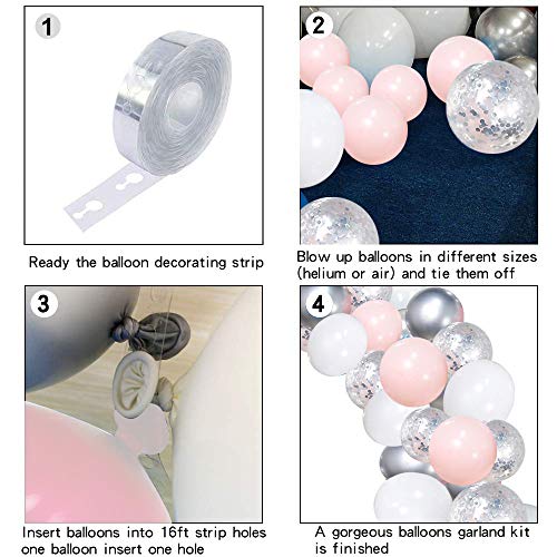Ballonbogen SKYIOL Luftballon Girlande Set 100 Stück