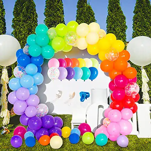 Ballonbogen Whaline Regenbogen- & Girlande Kit, 130pcs