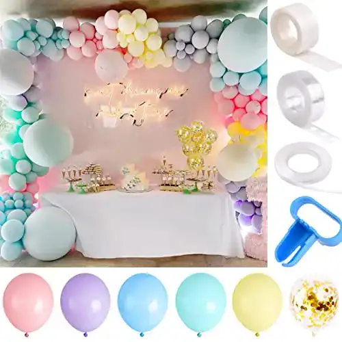 Ballonbogen YiRAN 130 Stück Einhorn-Kit, Bunt Macaron