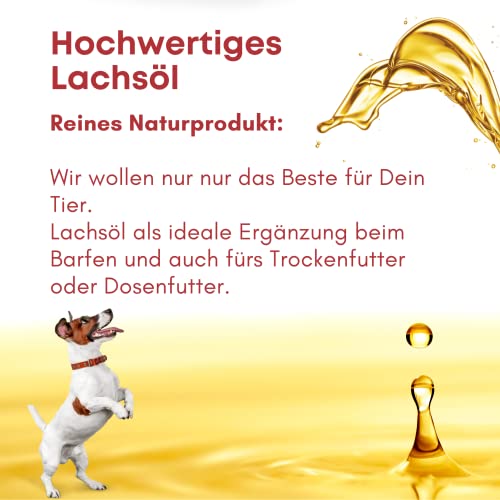 Barf-Öl barf-alarm Premium Lachsöl für Hunde 1 Liter