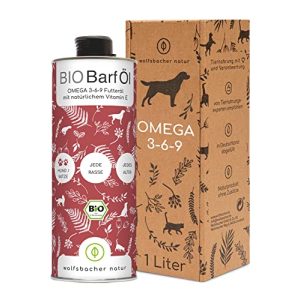 Barf-Öl Wolfsbacher Bio für Hunde und Katzen, 1 Liter