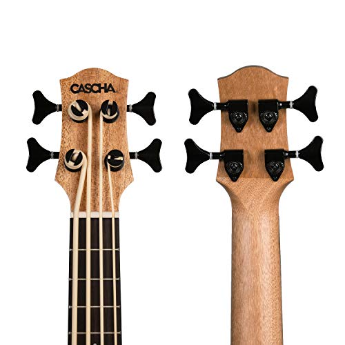 Bass-Ukulele CASCHA Bass Ukulele aus Mahagoni Bass Ukulele