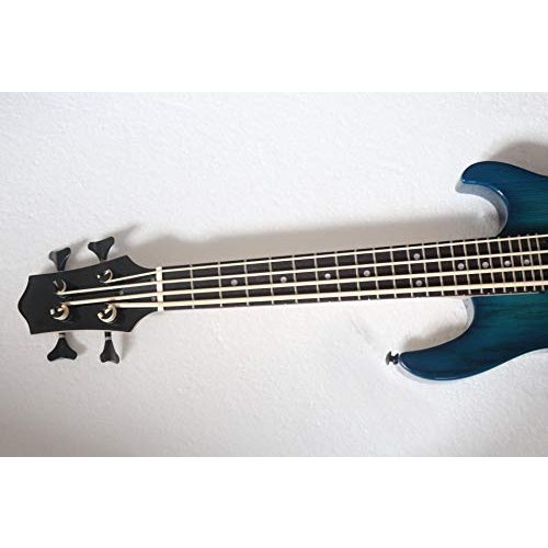 Bass-Ukulele MUSOO Mini 4String Ukulele Bass Gitarre in blau