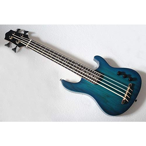 Die beste bass ukulele musoo mini 4string ukulele bass gitarre in blau Bestsleller kaufen