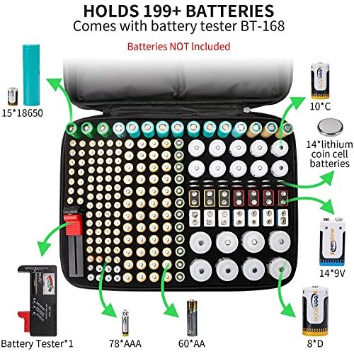 Batterie-Aufbewahrungsbox Keenstone, hält 199 Batterien