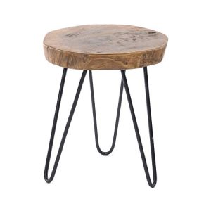 Baumscheiben-Tisch DESIGN DELIGHTS Tamarindenholz, Metall