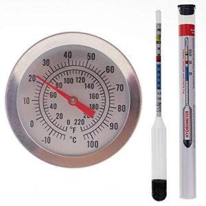 Bierspindel Thermometer World Aräometer für Hausbrauen
